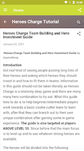 Heroes Charge Tutorial