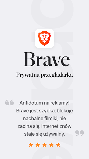 Brave prywatna przeglądarka PC