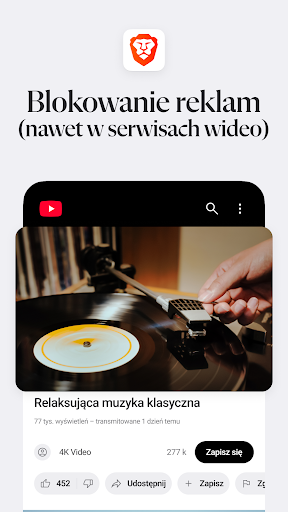 Brave prywatna przeglądarka PC