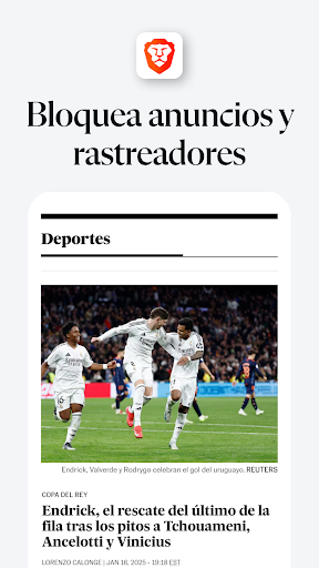 Navegador web privado Brave PC