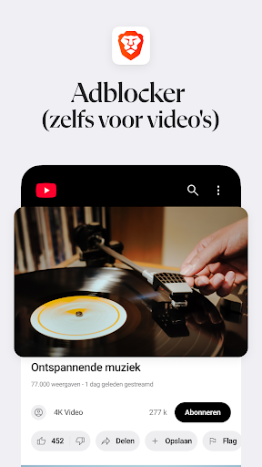Brave privé-webbrowser