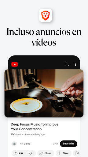 Navegador web privado Brave PC