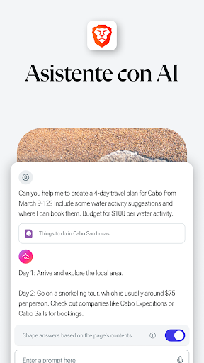 Navegador web privado Brave PC