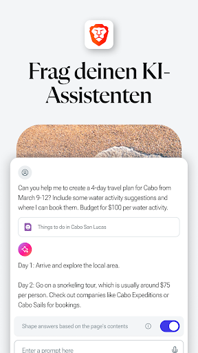 Brave Private VPN Webbrowser