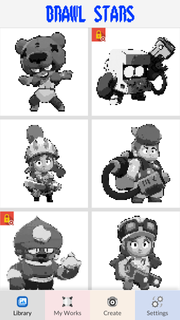 Brawl Stars Pixel Art Color