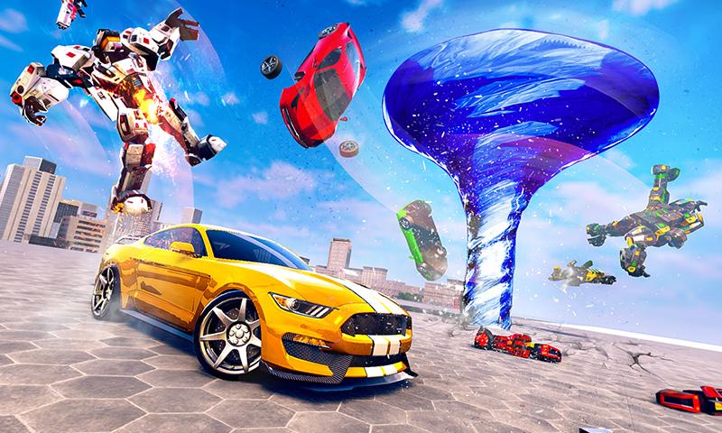Tornado Robot Car Transform Hurricane Hero Fight PC