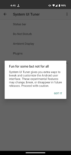 System UI Tuner PC版