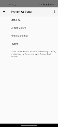 System UI Tuner PC版
