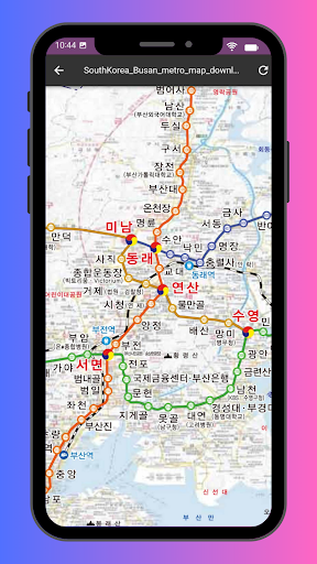 Busan Metro Map 2024 PC