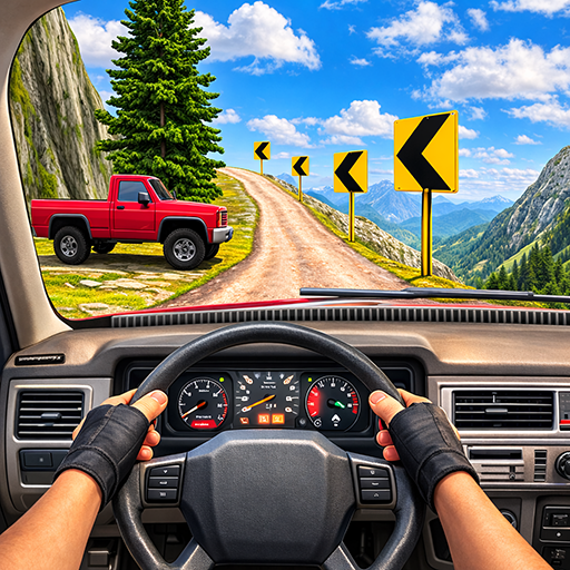 Montagne Voiture Conduite Jeu