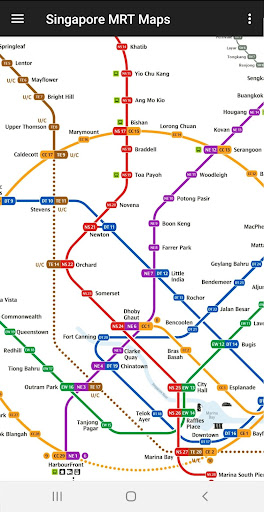 komputer Singapore MRT Map (Offline)