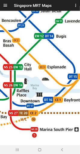 komputer Singapore MRT Map (Offline)