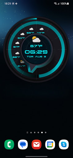 Clock Widgets With Weather PC