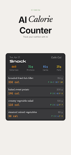 Cafe Cal: AI Calorie Tracker PC