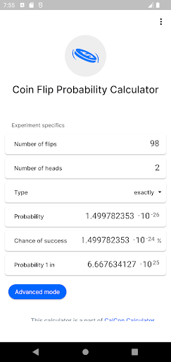 Coin Flip Probability PC