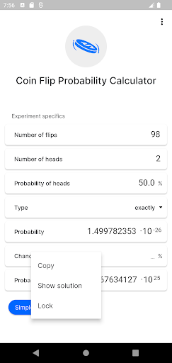 Coin Flip Probability PC