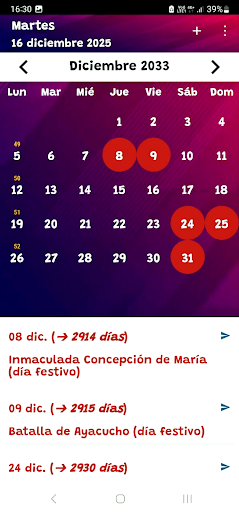 Calendario Perú 2026 PC