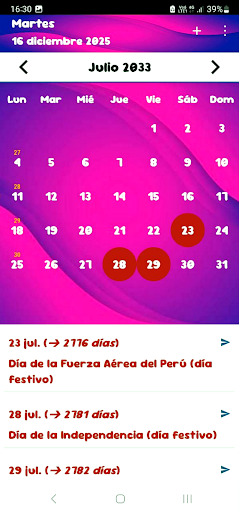 Calendario Perú 2026 PC