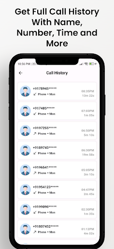 Call History Any Number Detail