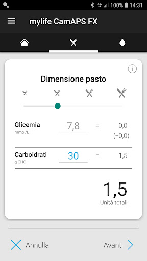 mylife CamAPS FX (mg/dL) PC