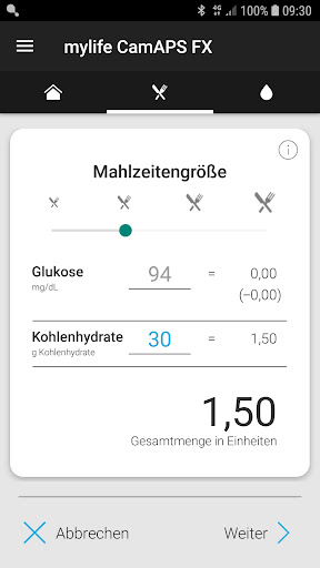 mylife CamAPS FX (mg/dL) PC
