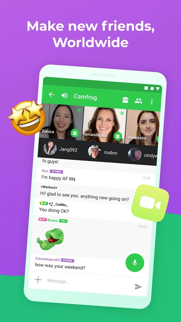 Chat,Flirt,Video, w/ Strangers & Friends: Camfrog PC