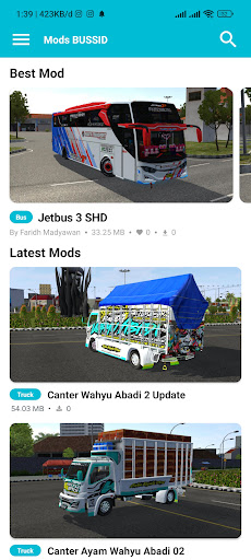 Mod Bussid Truk Wahyu Abadi 02 PC