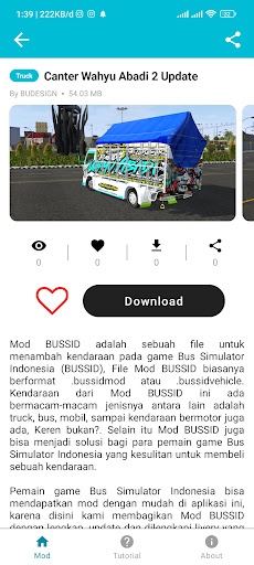 Mod Bussid Truk Wahyu Abadi 02 PC