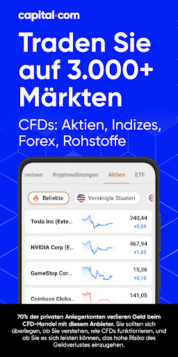 Aktien app - Capital.com PC