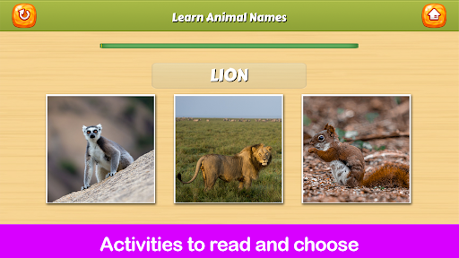 เรียนรู้ชื่อสัตว์ PC