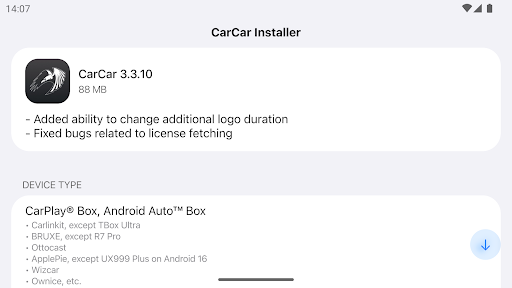CarCar Installer PC