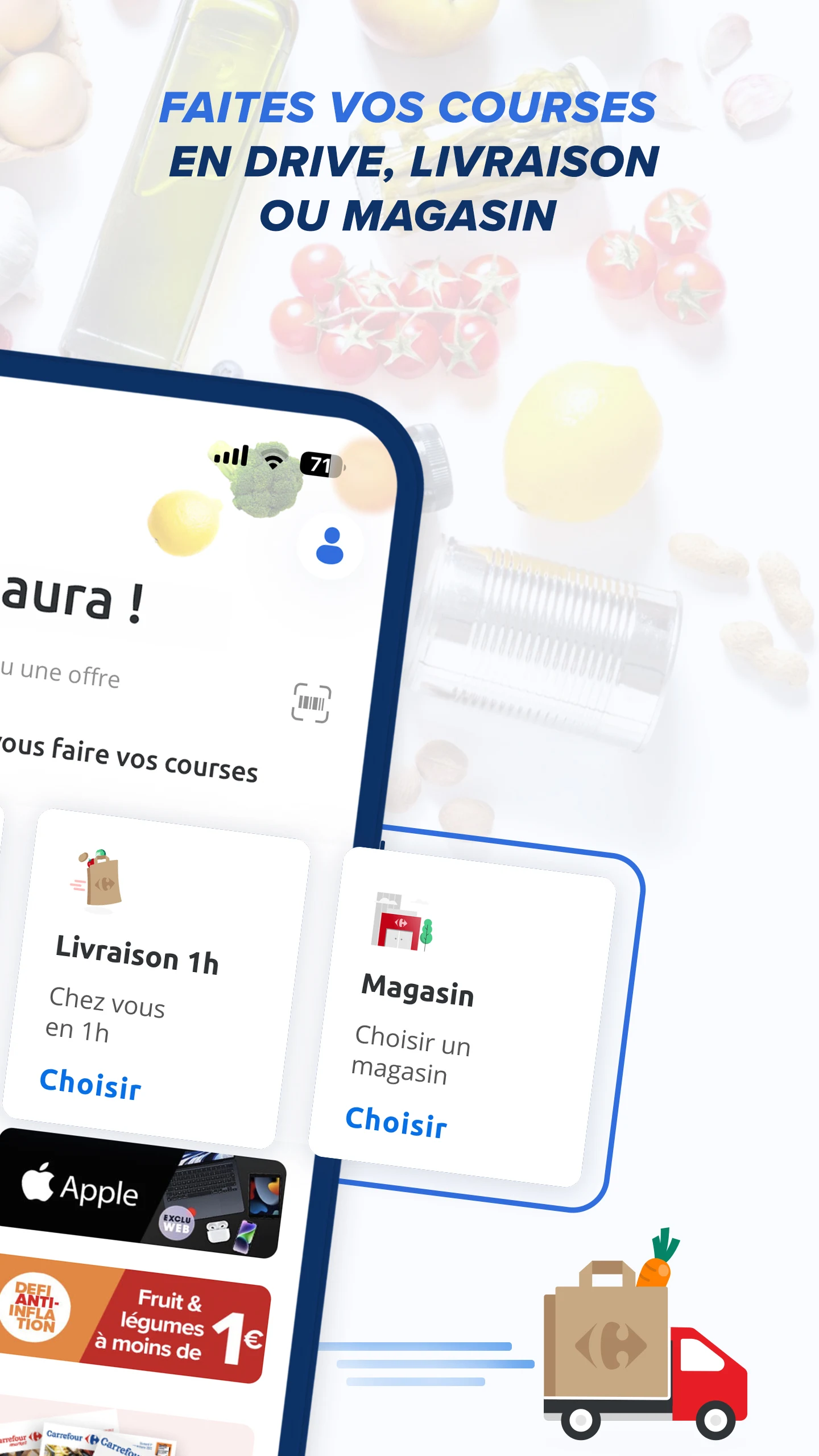 Carrefour : drive, livraison & carte de fidélité PC