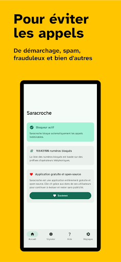Saracroche : bloqueur d'appels PC