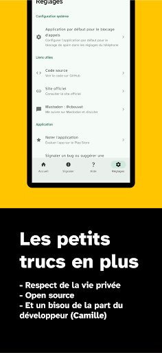 Saracroche : bloqueur d'appels الحاسوب