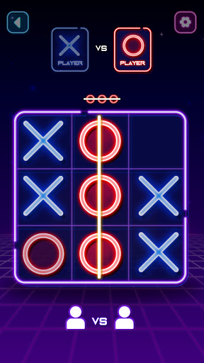 Download Tic Tac Toe Glow: 2 Player XO on PC with MEmu