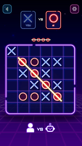 Download Tic Tac Toe Glow: 2 Player XO on PC with MEmu