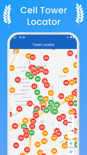 komputer Cell Tower Locator 5G, 4G, LTE