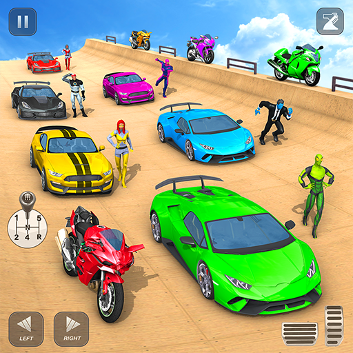 Mega Ramp Superhero Car Game ????