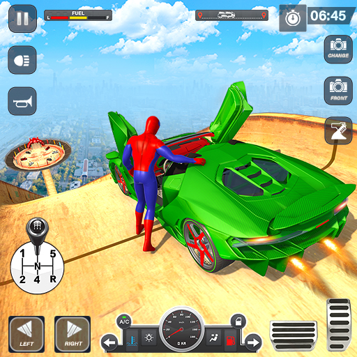 Mega Ramp Superhero Car Game ????