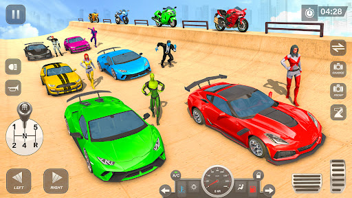 Mega Ramp Superhero Car Game ????