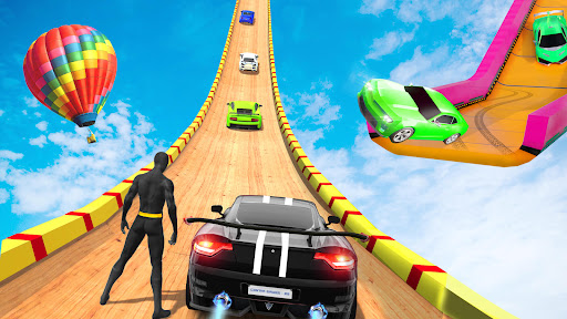 Mega Ramp Superhero Car Game ????