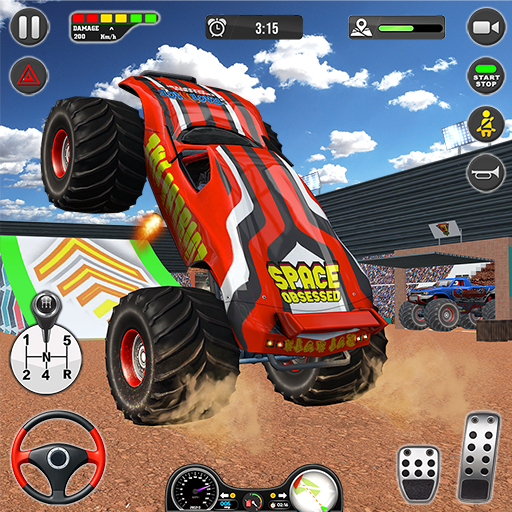 Monster Truck Stunt Race Games PC