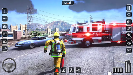 Fire Truck Game:US Firefighter