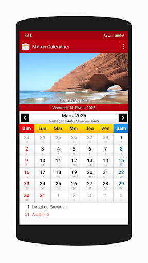 Maroc Calendrier 2025 PC