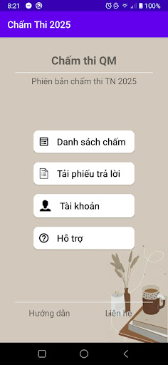 Chấm thi trắc nghiệm QM2025 PC