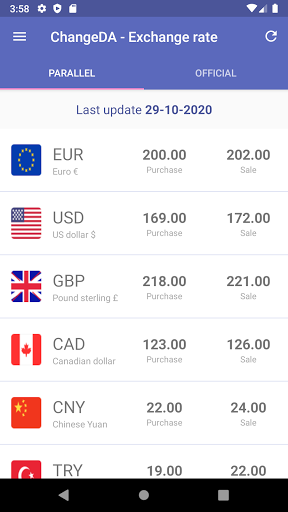 ChangeDA - The exchange rate o الحاسوب