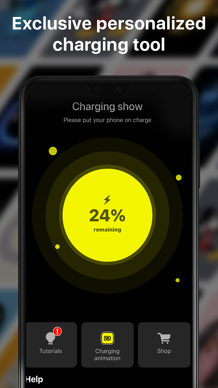 Charging animation battery SG الحاسوب