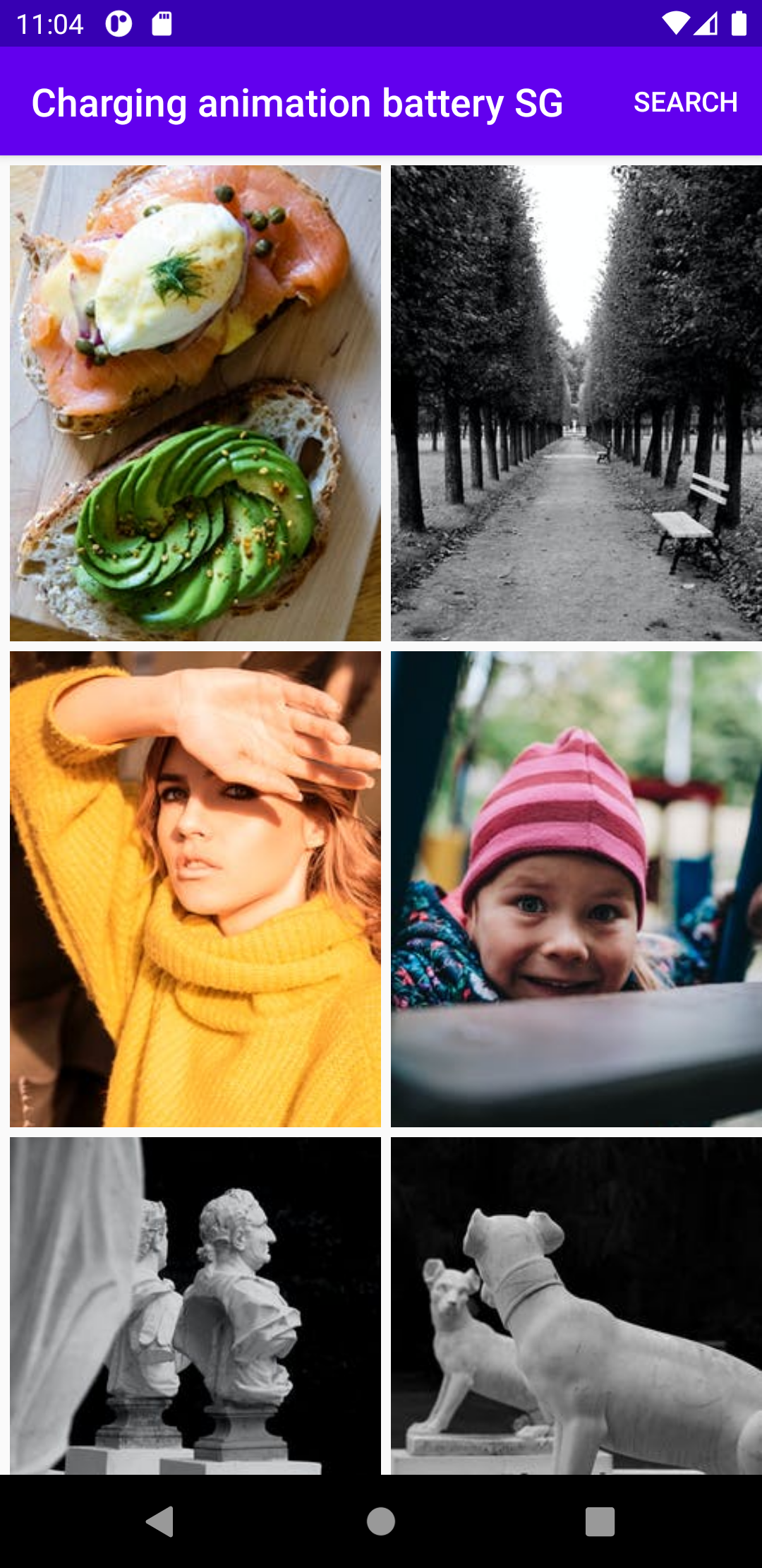 Charging animation battery SG الحاسوب