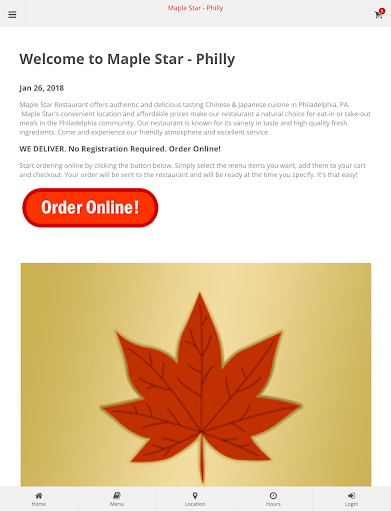 Maple Star - Philly Ordering