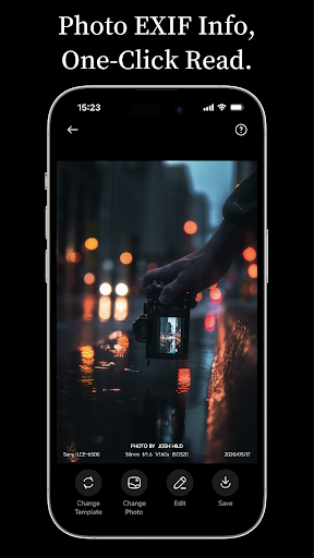 OneLine：กรอบ EXIF และลายน้ำ PC